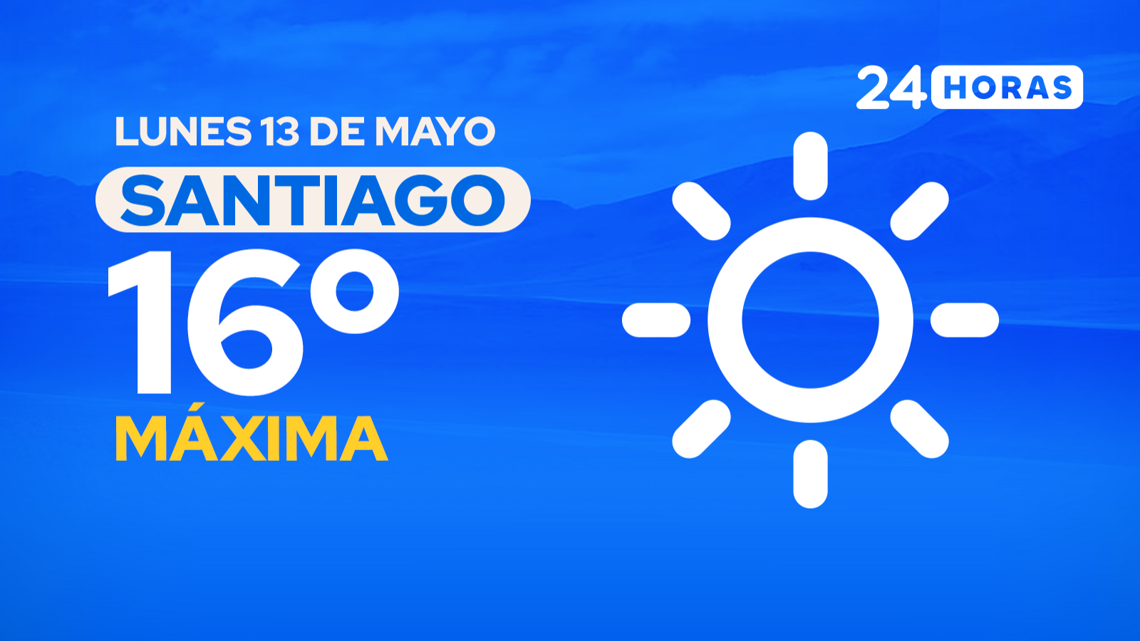 El tiempo en Santiago: lunes 13 de mayo de 2024