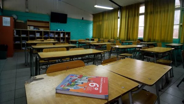 Sala de clases. Suspensión de clases.