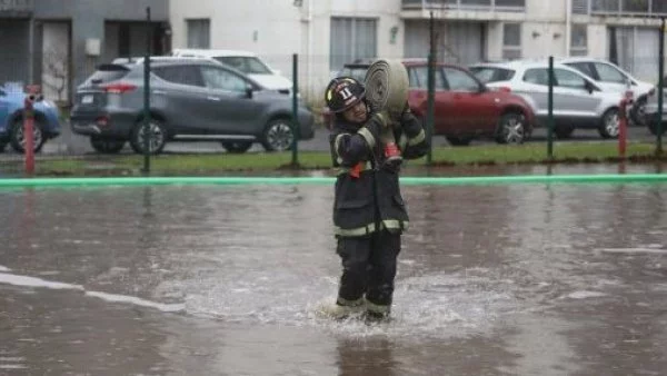 Inundaciones en Santiago por lluvias