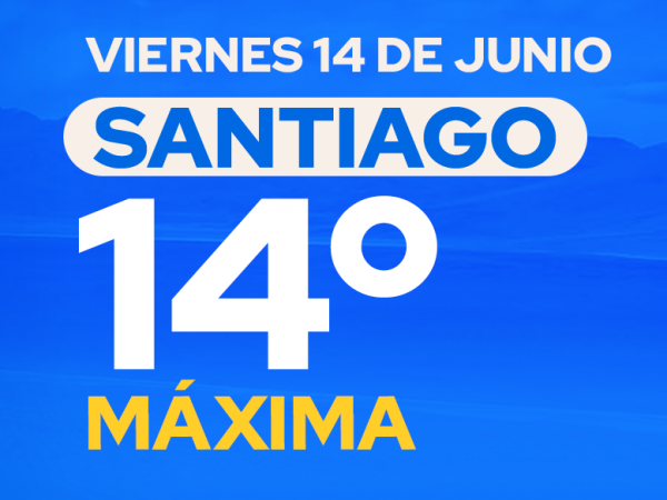 El tiempo en Santiago: viernes 14 de junio de 2024