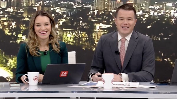 Carla Zunino y Davor Gjuranovic en 24 AM.