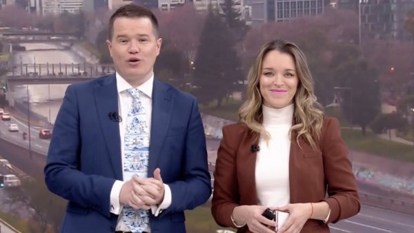 Carla Zunino y Davor Gjuranovic en 24 AM.