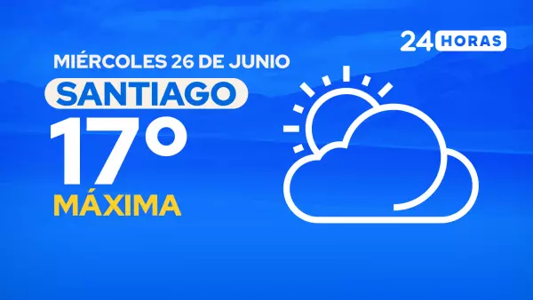 El tiempo en Santiago: miércoles 26 de junio de 2024