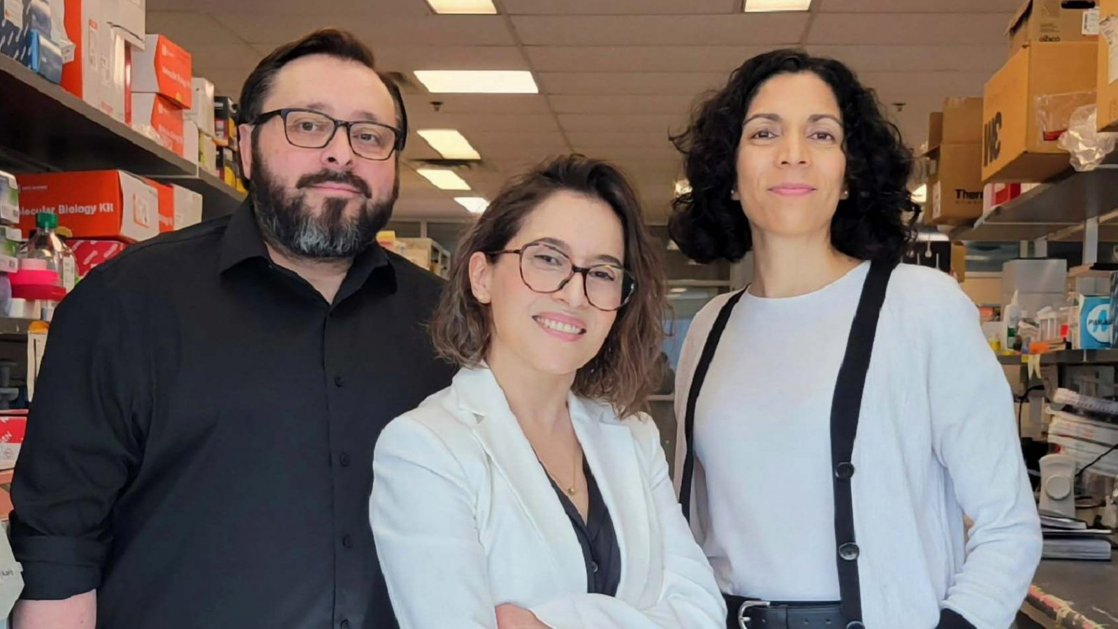 Científicos chilenos liderando la investigación sobre la ELA en el Robarts Research Institute.