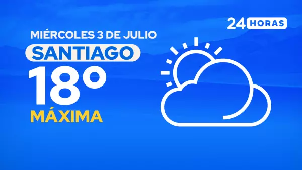 El tiempo en Santiago: miércoles 3 de julio de 2024