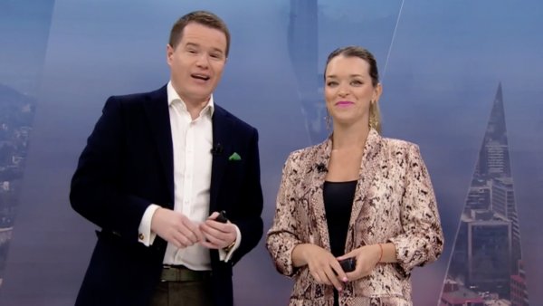 Carla Zunino y Davor Gjuranovic en 24 AM.