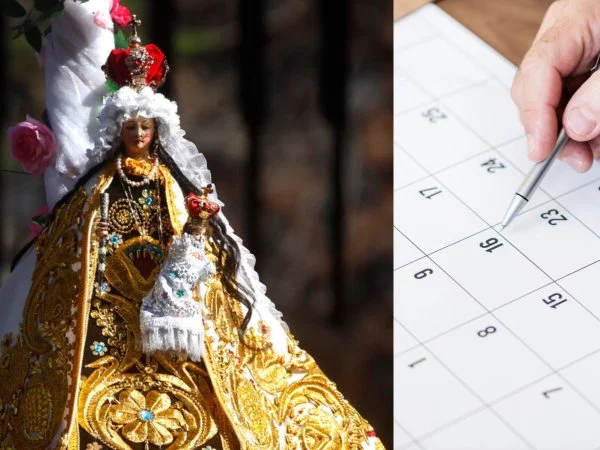 Feriados chile 2024. Virgen del Carmen. Calendario.
