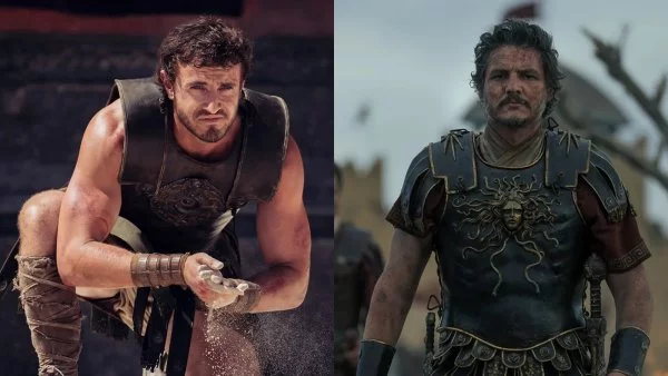 Paul Mescal y Pedro Pascal. Gladiador II.