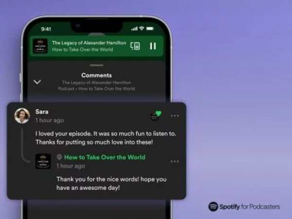 Primera vista a la nueva aplicación, Spotify for Podcasters y su función de comentarios