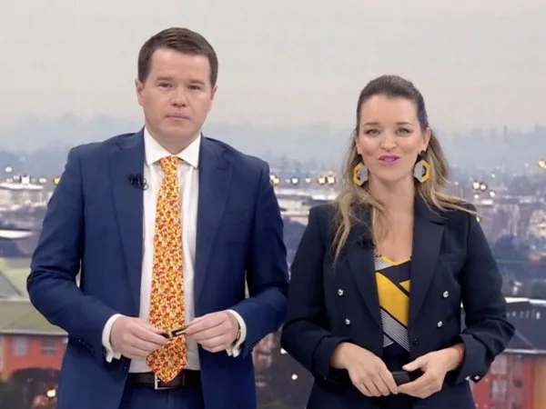 Carla Zunino y Davor Gjuranovic en 24 AM.