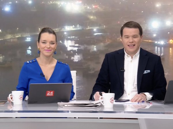 Carla Zunino y Davor Gjuranovic en 24 AM.