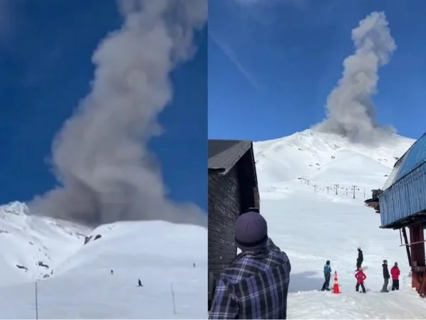 VIDEOS | Gran nube de cenizas de Volcán Villarrica sorprende a turistas
