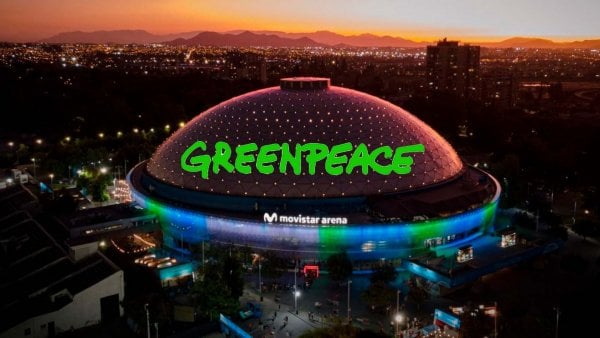 Festival Subamos la Voz de Greenpeace en el Movistar Arena. Chile, 2024.