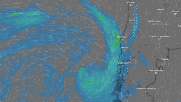 Lluvia y sistema frontal.
