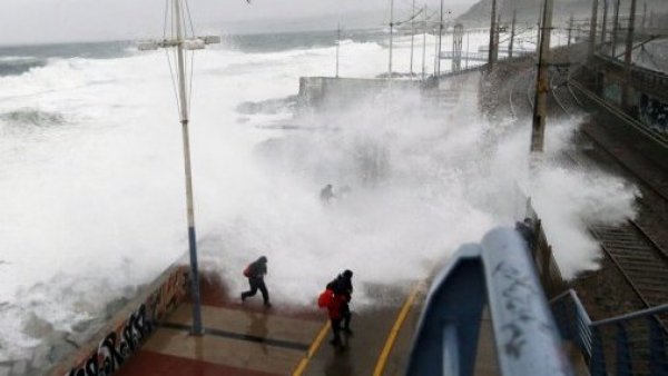 Marejadas por sistema frontal