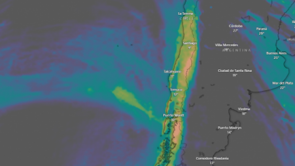 Sistema frontal, lluvia y viento