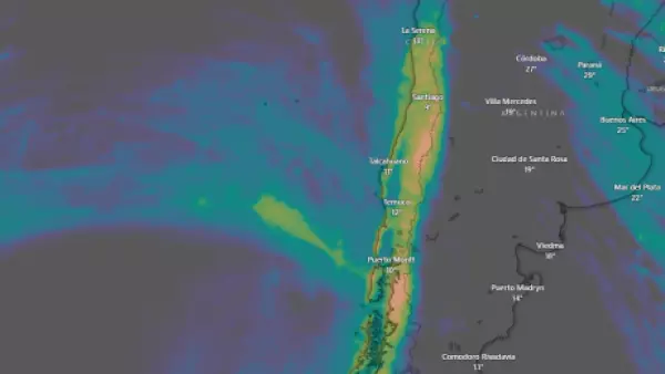 Sistema frontal, lluvia y viento