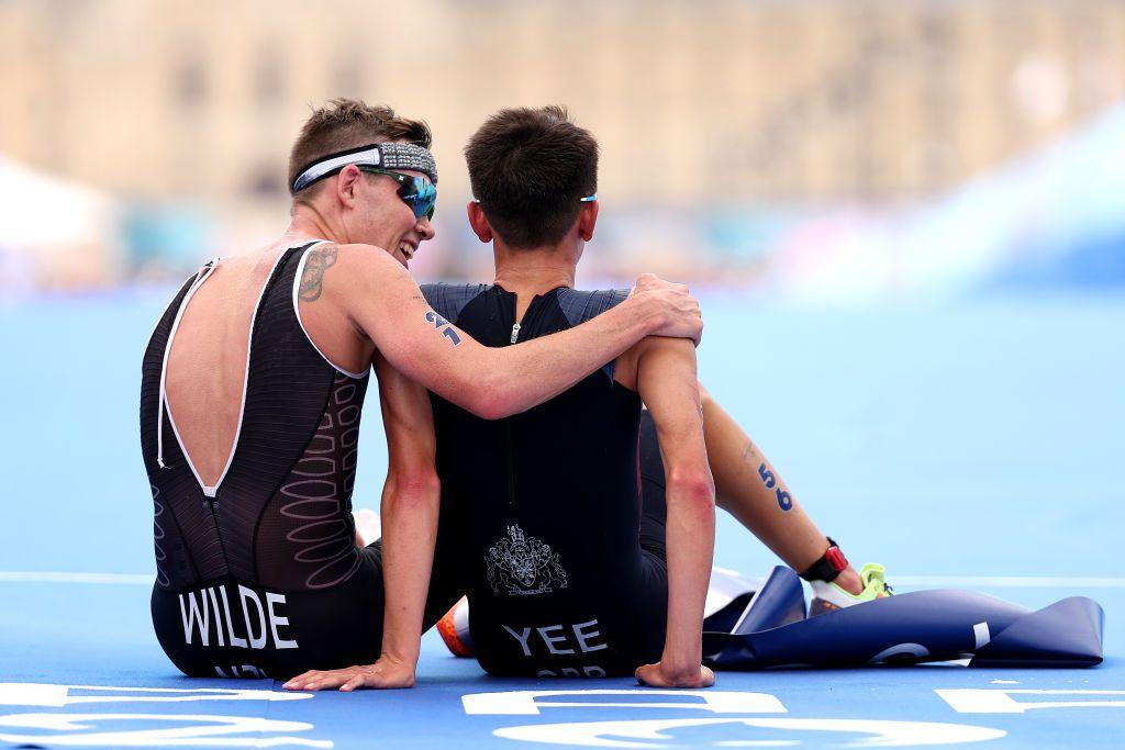 Hayden Wilde y Alex Yee en París 2024.