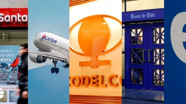 Top 10 empresas del Ranking Merco Talento 2024 en Chile destacando a Codelco, Latam y Banco de Chile.