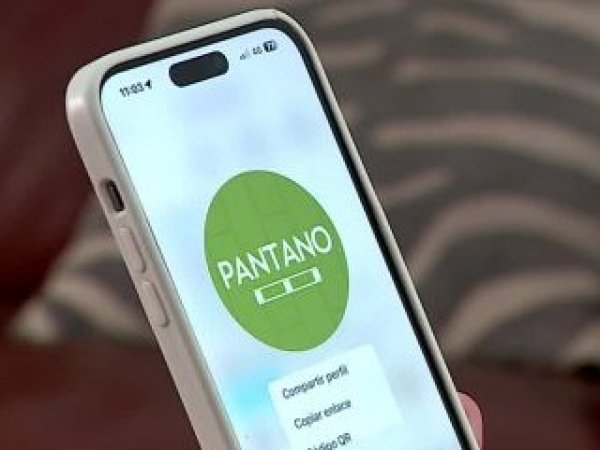 Teléfono celular mostrando la página de Pantano Pallets, la empresa denunciada más de 620 veces al Sernac por estafa
