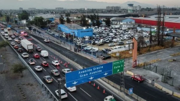 Autopista congestionada.