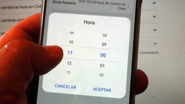 Este sábado 7 de septiembre comienza el horario de verano en Chile Continental.