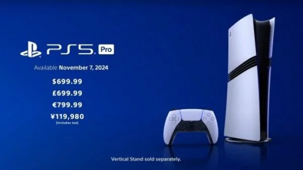 Imagen con los precios originales de la Playstation 5(el stand vertical se vende por separado).