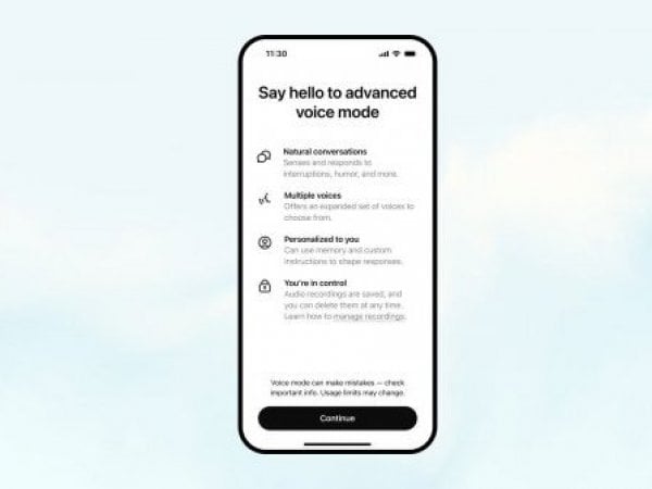 Función modo de voz avanzado de ChatGPT.