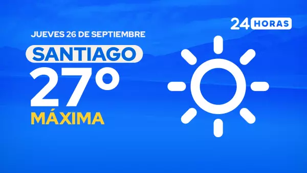 El tiempo en Santiago: jueves 26 de septiembre de 2024