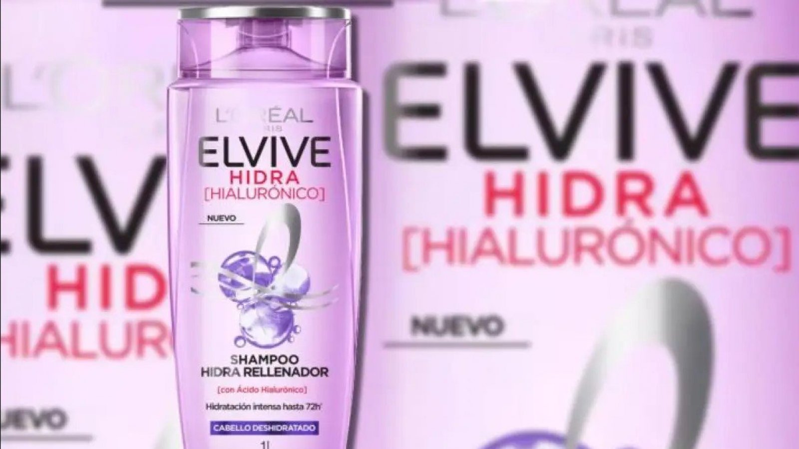 Botella de Elvive Hidra Hialurónico, producto rumoreado de causar pérdida de cabello