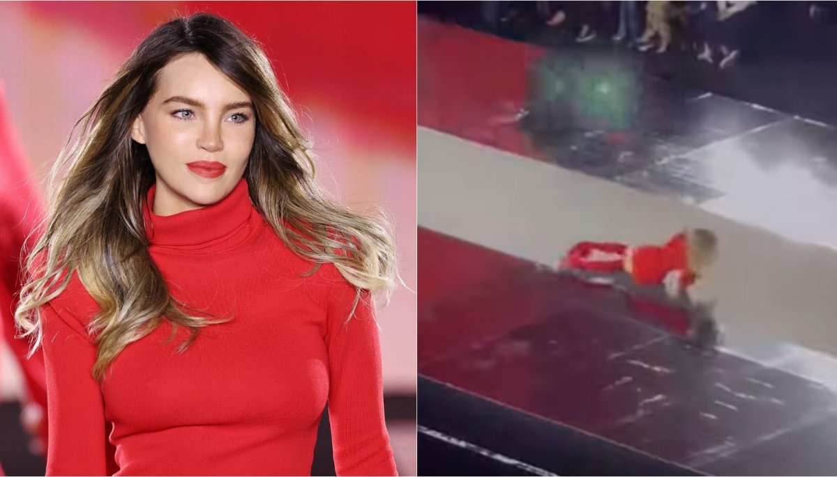 Belinda rompe el silencio tras caída en desfile "Estaba en shock, me
