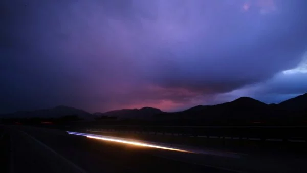 Lluvia y luces