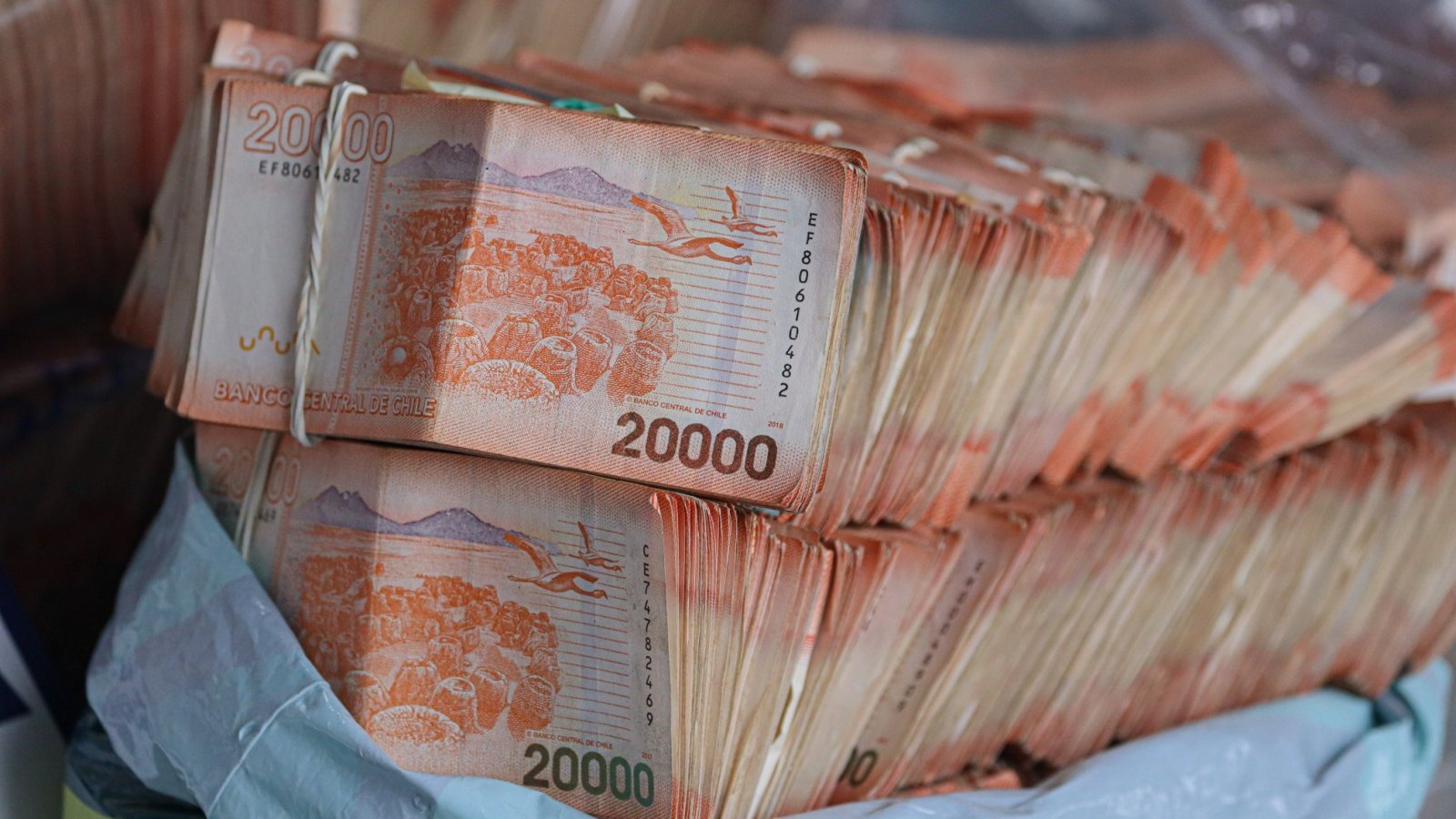 Dinero, billetes de robo