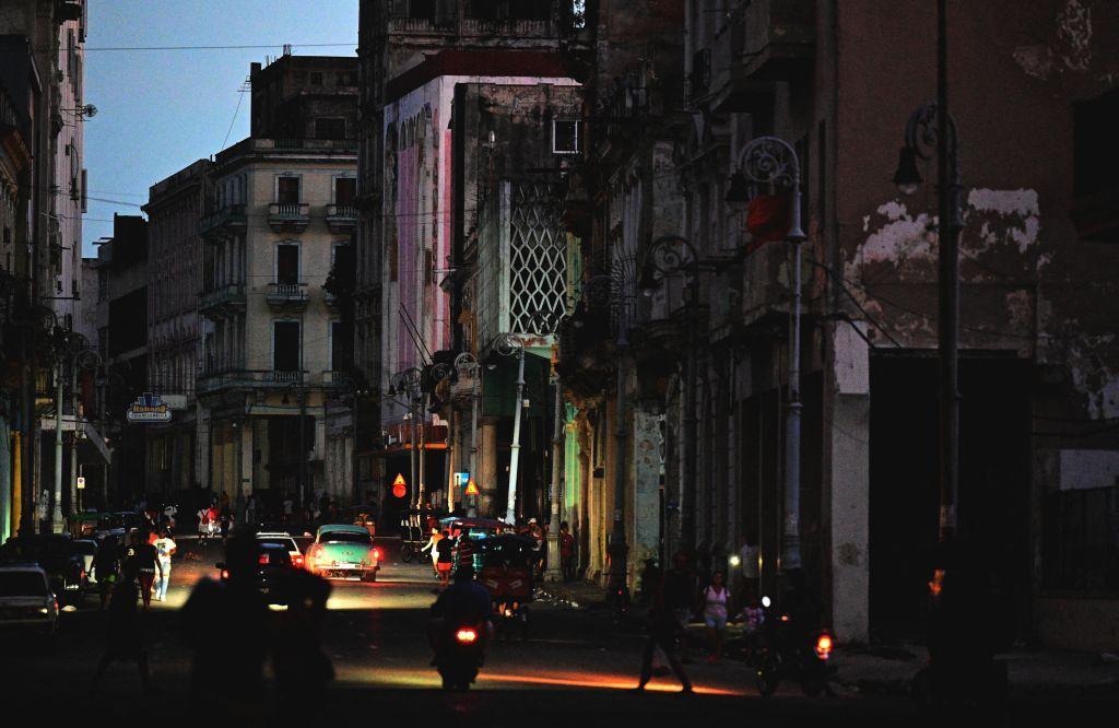La Habana, a oscuras.