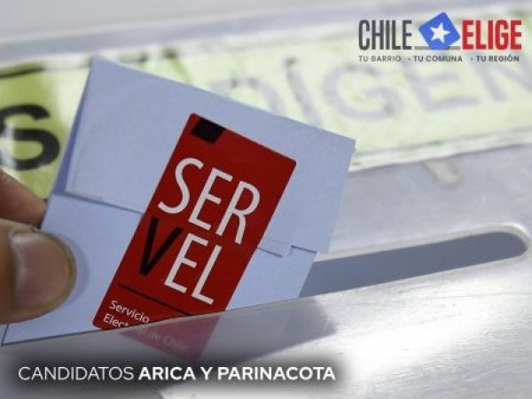 Candidatos a gobernador y CORE en Arica y Parinacota