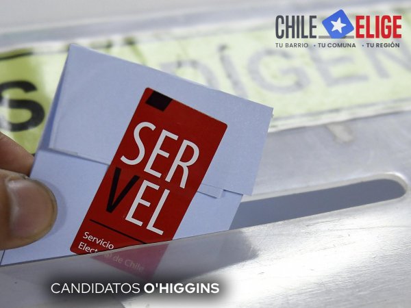 Candidatos a gobernador y CORE en O'Higgins