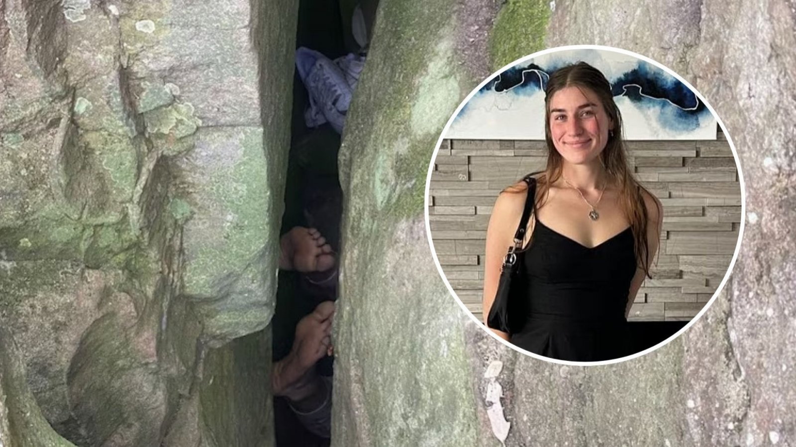 Mujer atrapada entre rocas en Australia