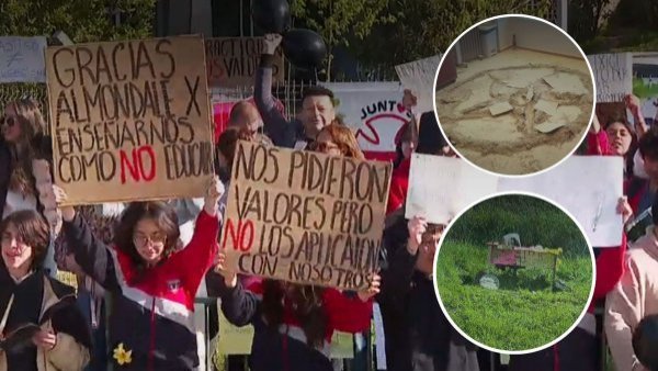 Manifestacion Colegio Concepción y Broma