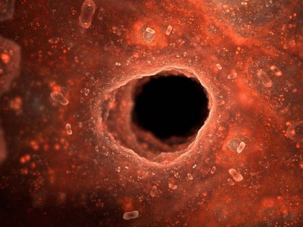 Ilustración de obeliscos, la nueva entidad biológica de ARN descubierta en bacterias.