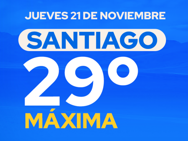 El tiempo en Santiago: jueves 21 de noviembre de 2024