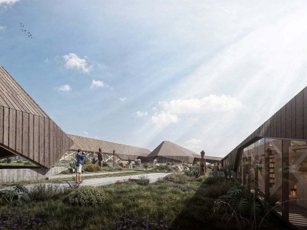 Diseño ganador del Museo Rapa Nui, inspirado en embarcaciones ancestrales y la conexión con la naturaleza.