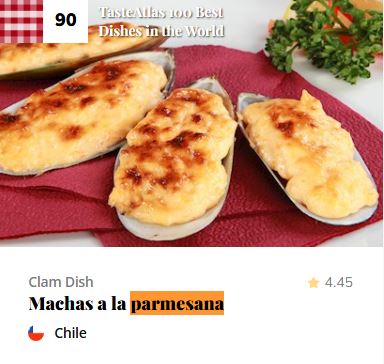Machas a la parmesana puesto 90