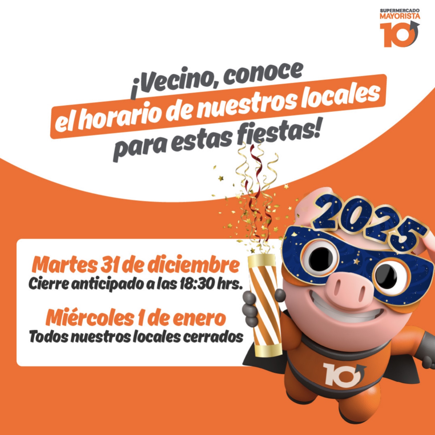 Horarios Mayorista 10 Año Nuevo