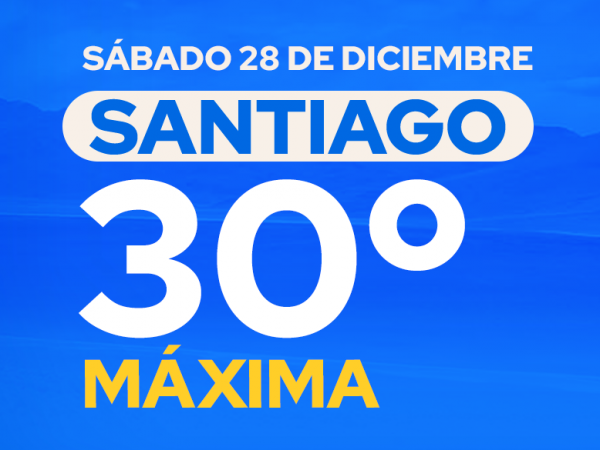 El tiempo en Santiago: sábado 28 de diciembre de 2024