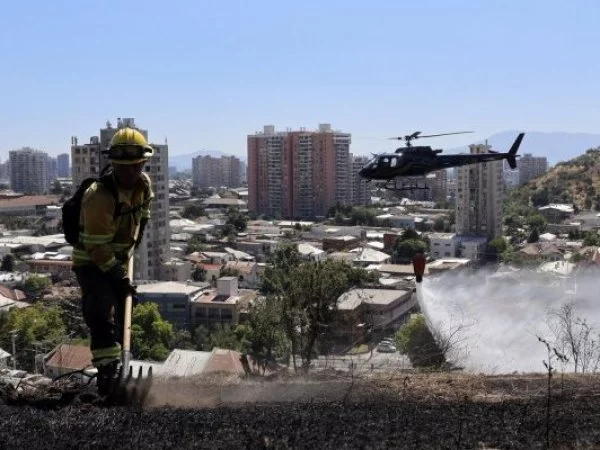 Incendio en parque metropolitano