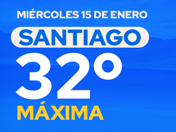 El tiempo en Santiago: miércoles 15 de enero de 2025