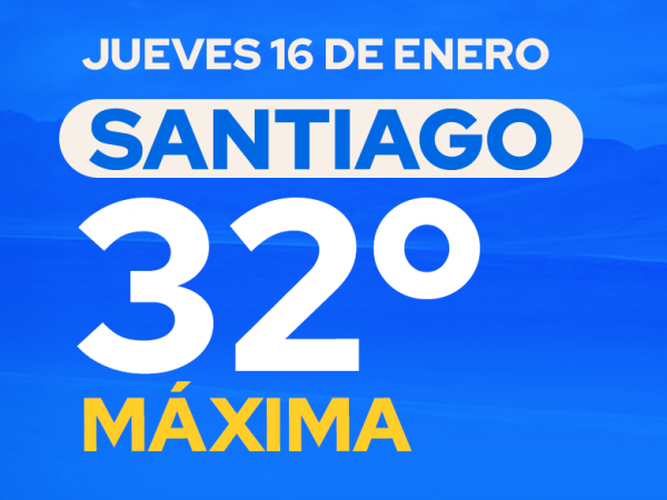 El tiempo en Santiago: jueves 16 de enero de 2025