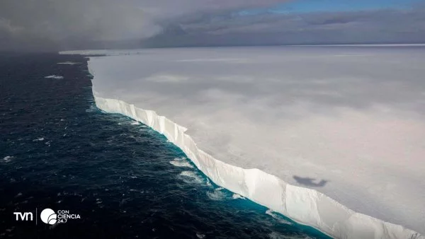 El iceberg A23a, con 3.600 kilómetros cuadrados, se desplaza hacia Georgia del Sur en el Atlántico Sur.