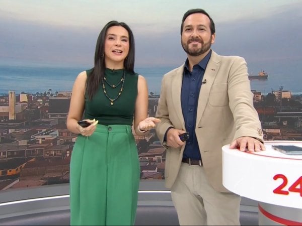 Valentina Reyes y Rafael Venegas en 24 Horas Tu Mañana.