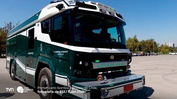 Primer carro bomba eléctrico de Chile.